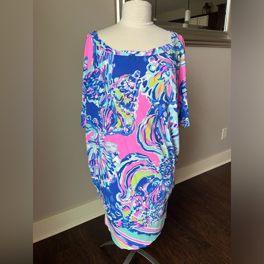 Lilly Pulitzer XL Lowe Coastal Retreat Engineered Dress